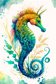 Sea Horse Wall Art Prints