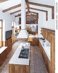 modern luxury kitchen in a loft style