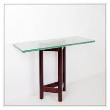 mid century console table attributed to