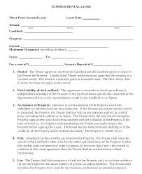 Free Lease Agreement Template For Word Rental Tenant Image