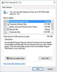 The disk cleanup tool, part of windows, will perform a search on the hard disk for files that can be deleted from your computer without affecting its functionality or your personal files Disk Cleanup Wikipedia