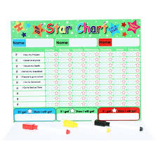 Star Chart For Kids With 3 Markers