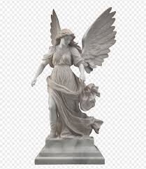 A Full Length Greek Statue Of An Angel