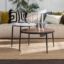 Ella Round Tiered Two Tone Coffee Table