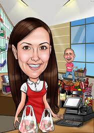 cartoon caricature gifts drawn from