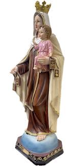 Amazon.com: Estatua Virgen del Carmen Virgen del Carmen de la Virgen Estatua de la Señora del Monte Carmelo (35.8 in) : Hogar y Cocina