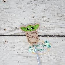 And don't worry, there are lots of fun ways to teach this fine motor skill. Baby Yoda Pencil Topper Dejah Vue Designs