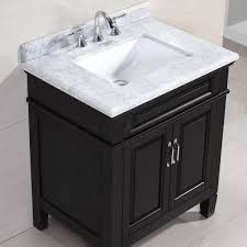 From black bathroom vanities to light brown and many colors in between, you're sure to find what you're looking for. Home Decorators Collection Blaine 30 In Vanity In Black With Marble Vanity Top In Carrara White Bfblaine30 The Home Depot