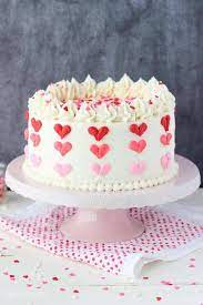 Simple Valentine Cake Designs gambar png