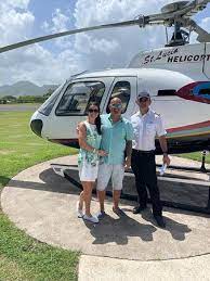 the helicopter picture of st lucia