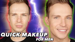men s natural no makeup makeup using