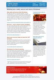 Chris Lewis Fire Security Newsletter Examples Of Email Marketing