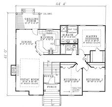 Open Floor Plan Three Bedroom Design