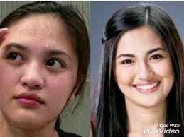 filipina celebrity with make up vs