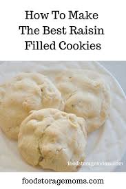 Place cookie circles on sprayed baking pan. Raisin Filled Cookies Raisin Filled Cookies Filled Cookies Food