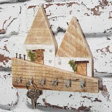 Rustic Wooden Cottages Key Holder For