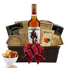 send captain morgan rum gift basket
