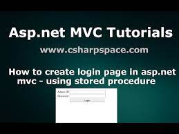 how to create login page in asp net mvc
