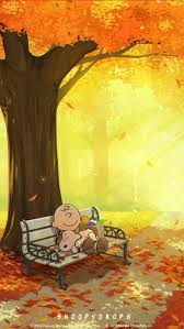 charlie brown fall bench snoopy hd