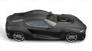 mean matte black super sports car