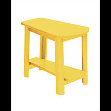 Adirondack Patio Side Table Yellow