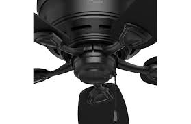 Profile 48 Inch Matte Black Ceiling Fan