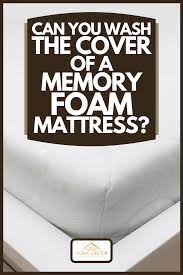 cover of a memory foam mattress