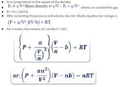 Van Der Waals Equation Overview