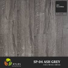 ash grey spc wooden flooring for