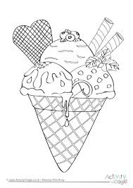 Ice cream templates and coloring pages for an ice cream party. Ice Cream Cone Coloring Pages For Kids Drawing With Crayons