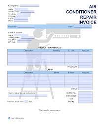 Pdf hvac invoice template free download. Free Air Conditioner Ac Repair Invoice Template Pdf Word Excel