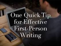 How do you write first person in present tense?