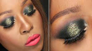 new years eve party makeup tutorial 2016 nye gold glitter smokey makeup trends makeup trends