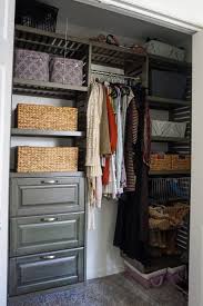 antique gray wood closet kit
