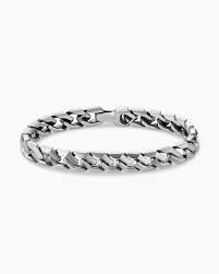 curb chain angular link bracelet in