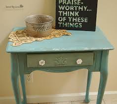 Side Table Flip Distressed With Chalk Paint