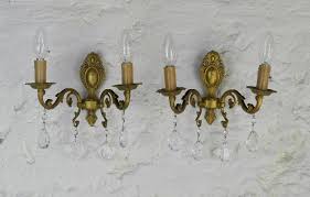 matching wall sconce set 1950s