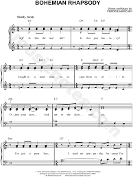 By the end of january 1976, it sold over one million copies worldwide. Queen Bohemian Rhapsody Sheet Music Easy Piano In C Major Transposable Download Print Sku Mn0064172
