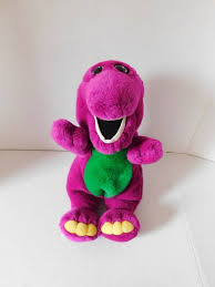 Barney buddies baby bop green & pink plush dinosaur figure. 3 Vintage Plush Plush Barney 14 In Barney Baby Bop Thermal Etsy Dinosaur Plush Vintage Plush Plush Animals