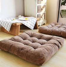 floor pillow square tufted seat