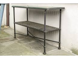 Cast Aluminum Two Tier Outdoor Console
