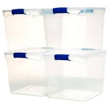 Length dividers, width dividers, clear lids and a wide range of labeling options are available! Homz Heavy Duty Modular Clear Plastic Stackable Storage Tote Containers With Latching And Locking Lids 31 Quart Capacity 4 Pack Target