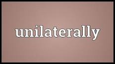 Image result for unilaterally