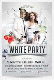 All White Party Flyer Templates Magdalene Project Org