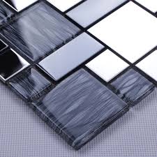 Silver Glass Mosaic Tiles N137