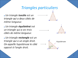 Triangle : cours de maths en 5ème à imprimer en PDF.
