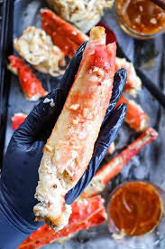 grilled king crab legs with garlic