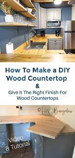 how to make a diy wood countertop