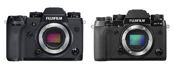 Aperture is a lens characteristic, so it's calculated only for fixed lens cameras. Fuji X H1 Vs X T2