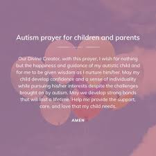 autism prayer for children and pas
